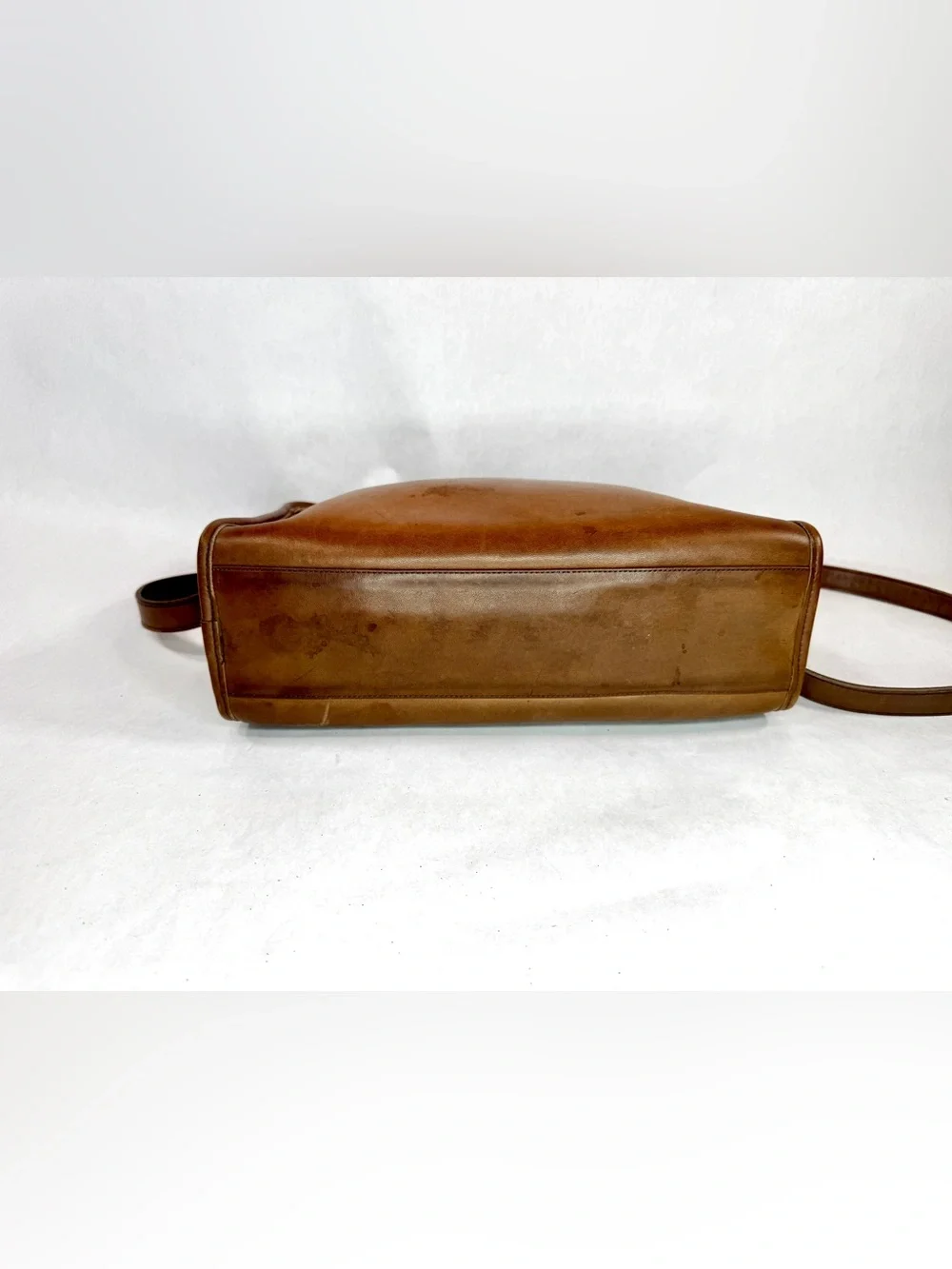 Coach Tan Leather Messenger Bag